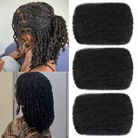 Alibaba Hot Cheap Pas de Trame En Vrac Tresses Cheveux Brut Afro Crépus Bouclés Naturel Vierge Extensions de Cheveux Humains Tressage Cheveux Fournisseur