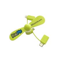 Ventilateur USB mini 2-en-1 de haute qualité CE/ROHS pour iPhone/iPad et Android, refroidisseur de téléphone portable pratique pour cadeaux promotionnels