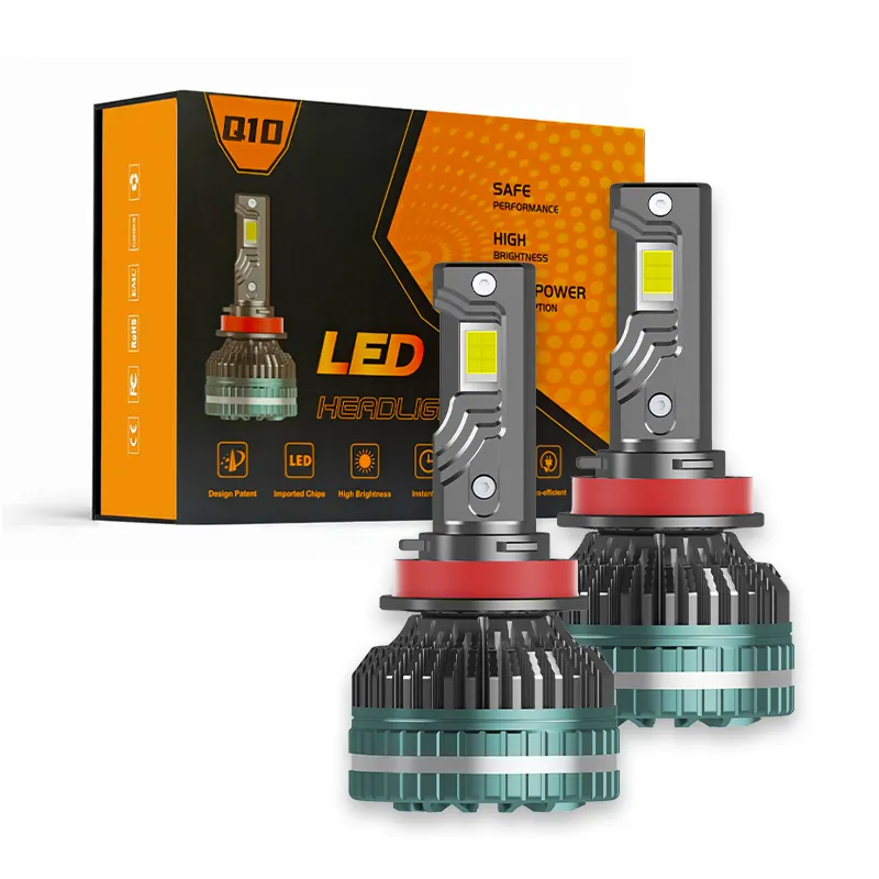 Nouveau produit 9012 hir2 super lumineux h1 300W 26000LM voiture phares led trois tubes de cuivre intégration de la lumière h4 h7 h8 h11