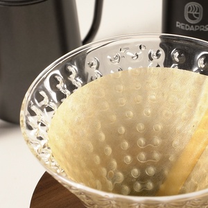 Filtres à café coniques taille 2, blancs blanchis, pour <span class=keywords><strong>V60</strong></span> et pour le café filtre, lot de 100, compatibles avec la plupart des passoires - Product Image 4