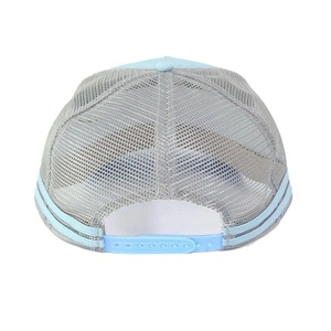 Gorra de béisbol de malla de algodón a rayas de perfil alto estructurada de 5 paneles con doble franja lateral, calidad personalizada, estilo australiano - Product Image 4