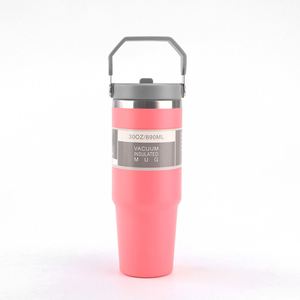 Vaso Térmico de Acero Inoxidable de 30oz con Asa Portátil, Doble Pared, Aislamiento al Vacío, para Viajes en Auto, con Logotipo Personalizado, Venta al Por Mayor - Product Image 4