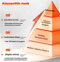 Masker Astaxanthin Haematococcus Pluvialis Jeruk Label Pribadi Super Astaxanthin Serum Perawatan Kulit untuk Wajah Menargetkan Kulit Kusam