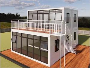Maisons conteneurs modulaires préfabriquées de luxe, portables, 20 pieds, 40 pieds, en kit - Product Image 2