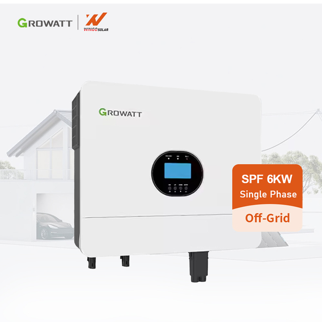 Growatt Good Price Single Phase Solar Power SPF 6000ES Plus off Grid Inverter 6000W for Home Solar System
