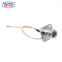 Câble d'extension RF Pigtail avec connecteur femelle N de type 50 Ohm à montage sur panneau et connecteur U.FL pour câble RG178