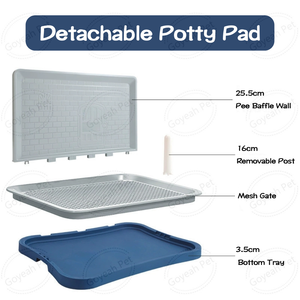 Venta al por mayor de fábrica Dog Pee Tray Dog Potty Training Pad con deflector de orina - Product Image 6
