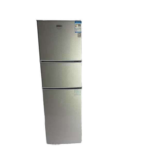 Household 206L Three Door Small Refrigerator for Refrigeration, Freezing, and Soft Freezing