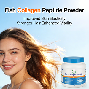 Péptidos de Colágeno de Pescado Hidrolizado, Suministro de Fábrica, Venta al Por Mayor, Polvo de Péptidos de Colágeno de Pescado Hidrolizado para el Cuidado de la Piel - Product Image 1