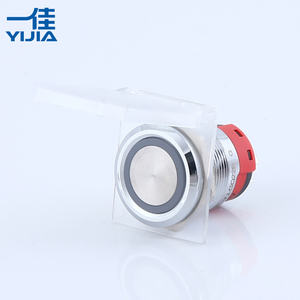 Pulsante a Pressione Illuminato in Metallo <span class=keywords><strong>da</strong></span> 22mm, Interruttore Luminoso 1NO1NC, Lampada in Acciaio Inox Rivestito in Ottone Cromato, IP65 Impermeabile, per Arduino - Product Image 4