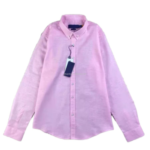 <span class=keywords><strong>Camicia</strong></span> in Lino Best-seller <span class=keywords><strong>con</strong></span> Logo Cavallo Ricamato per Uomo e Donna, Ideale per Coppie - Product Image 2