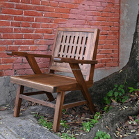 Fauteuil de salon contemporain en teck massif, fauteuils d'appoint pour salle à manger, fauteuils de loisirs pour salon, maison, jardin, terrasse, vente en gros, fourniture d'usine