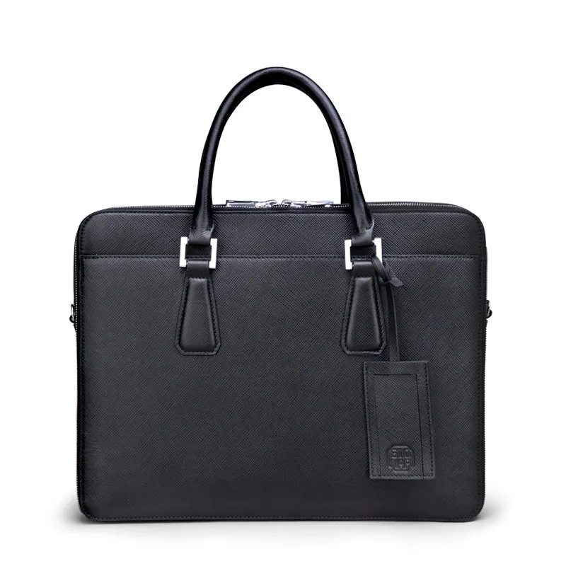 GIONAR OEM Hot Selling Famous Brand Fashion Office Design Men Leather Laptop Bags High Quality Briefcase For Men