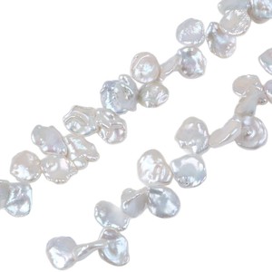 ไข่มุกน้ำจืดทรงบาร็อคธรรมชาติขนาด 12-15 มม. คุณภาพดี 37 รู รูปทรงกลีบดอกไม้ สำหรับงาน DIY ทำมือ วัสดุไข่มุกเม็ดเดี่ยว - Product Image 5