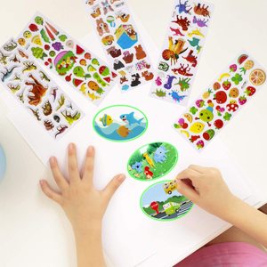 Thiết Kế Mới 3D Phim Hoạt Hình Dán Tùy Chỉnh Trẻ Em DIY Trang Trí Dính Trẻ Em Kawaii Bán Hàng Tự Động Sticker Trẻ Em 3D Phim Hoạt Hình Puffy Sticker - Product Image 5