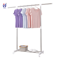 Vente en gros en usine Séchoir à vêtements pliable moderne en métal pour chevaux à bas prix Organisateur de balcon 2 ailes à double niveau pour garde-robe