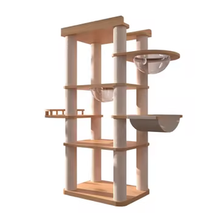 XXL Cat Tower für <span class=keywords><strong>Maine</strong></span> <span class=keywords><strong>Coon</strong></span> 200cm Hochleistungs-Stahlrahmen mit einer Kapazität von 10kg - Product Image 1