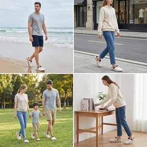 Sandali con Suola Massaggiante per Uomo, Zoccoli Estivi Unisex, Scarpe da Giardino Personalizzabili con Logo, Zoccoli Piatti in Eva per Uomo e Donna - Product Image 6