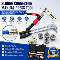 Kit de Herramientas de Prensado Manual para Conexiones Deslizantes RITABLE - Grado DIY, Acero de Alta Resistencia, Aleación de Aluminio, Compatible con OEM, Garantía de 3 Años