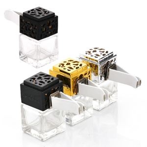 8ML Square Shape Car Vent Empty Car Air Freshener <b>Bottle</b> Air Conditioner Outlet Clip - Product Image 1