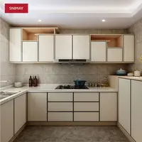 New Chinese Style Modern Fashion PVC Personal Customized Kitchen Cabinets