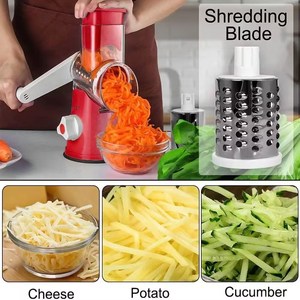 <span class=keywords><strong>Râpe</strong></span> à légumes manuelle 3 en 1 <span class=keywords><strong>Râpe</strong></span> à <span class=keywords><strong>fromage</strong></span> Trancheuse à légumes <span class=keywords><strong>Râpe</strong></span> à tambour de table rotative pour gadgets de cuisine - Product Image 6