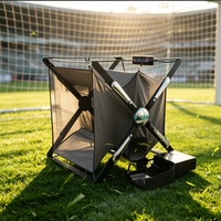 Lanceur de ballons de football pour l'entraînement des adolescents et des enfants, machine d'entraînement au tir au football avec vitesse de ballon réglable