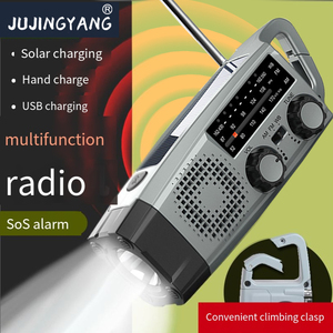 Lampe d'urgence solaire multifonctionnelle, radio à manivelle et lampe torche, rechargeable pour la maison, les situations d'urgence extérieures et la préparation aux catastrophes - Product Image 5