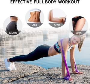 CHENGMO sport 30 libbre fasce elastiche più spesse lunghe 1.5M <span class=keywords><strong>per</strong></span> <span class=keywords><strong>Pilates</strong></span>, Yoga, Fitness, palestra, fasce di allenamento <span class=keywords><strong>per</strong></span> la forza - Product Image 4