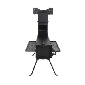 קל להרכיב קמפינג חיצוני הישרדות ציוד עץ בוער עם ידית מתכת דוד רקטות תנור - Product Image 2