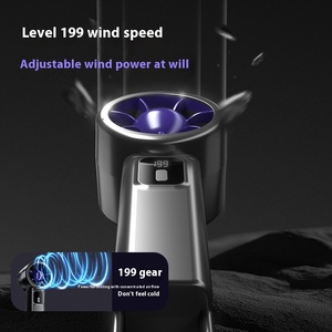 Xách tay tốc độ 199 hiển thị kỹ thuật số USB quạt nhỏ có thể gập lại máy tính để bàn Tua Bin Gió cao thời trang cầm tay mới xuyên biên giới - Product Image 4