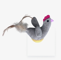 Jouets pour chat en peluche éléphant oiseau poussin avec plumes gobelet interactif taquineries jouets pour chat