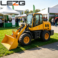 Kompakter Kleiner Geländegängiger Mini-Radlader 4x4 Diesel 1CBM Schaufel Vielseitige Anbaugeräte Landwirtschaftsgerät