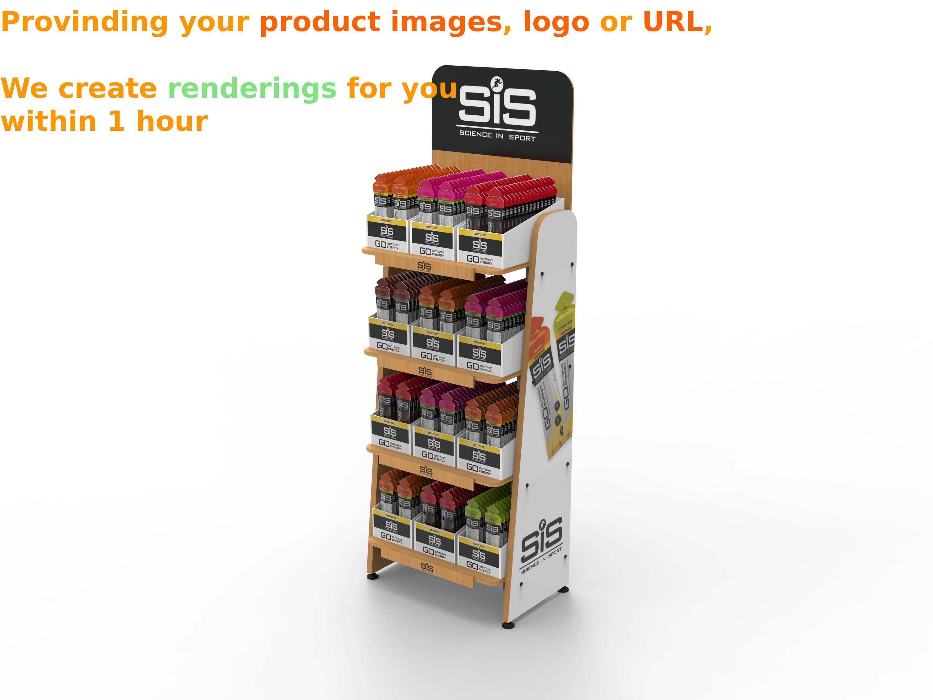 Custom Wooden Sports Nutrition Display Stand Multi Tier for Retail Stores and Gyms — view 5