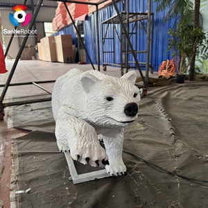 Tier-Simulationsmodell Großformatiger Eisbär aus Kunststoff SH280 für Freizeitparks Einkaufszentren Stadtplätze Großes Modell Zigong Sichuan - Product Image 5