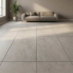 Baldosas de Porcelana Resistentes Color Beige Piedra Martillada de 60x60cm para Estacionamientos, Exteriores y Pisos de Uso Comercial - Product Image 6