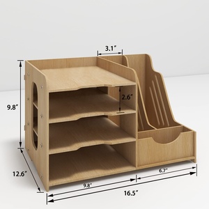 Accessoires de <span class=keywords><strong>bureau</strong></span> en <span class=keywords><strong>bambou</strong></span> Rangement en <span class=keywords><strong>bambou</strong></span> Organisateur de <span class=keywords><strong>bureau</strong></span> en bois Bac à lettres Porte-documents <span class=keywords><strong>Bureau</strong></span> Organisateur de rangement - Product Image 2
