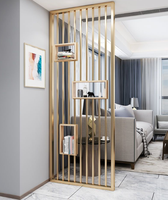 Décoration d'intérieur, séparateur de pièce moderne en acier inoxydable, écran décoratif en métal