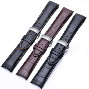 MINGJIANG cinturino per orologio in pelle con estremità curva cinturino per orologio in pelle con estremità curva cinturino curvo - Product Image 3