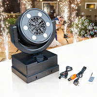 Igreslite 90W RGB Y LED Machine à bulles à batterie à tête mobile avec télécommande DMX IP65 Machine à bulles étanche