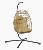 Fauteuil suspendu moderne pour jardin, chaise œuf, mobilier d'extérieur, usine OEM ODM, coton PP, chaise suspendue, chaise œuf