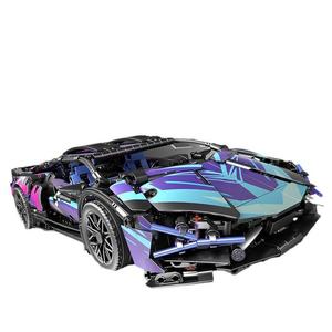 Compatible avec les briques de construction Cyberpunk pour modèle de voiture de sport Starry Sky, jouet pour enfants, échelle 1:14, pour les jeunes (7-14 ans) - Product Image 1