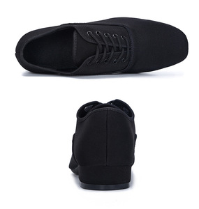 Zapatos de baile de salón cuadrados <span class=keywords><strong>GB</strong></span> Quick Waltz Comfo Quickstep para hombre, zapatos de charol a la moda, parte superior de cuero genuino, algodón plano - Product Image 1