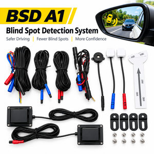 ระบบตรวจจับจุดบอดรถยนต์ Universal BSD 24Ghz พร้อมไฟเตือนสองสี ระบบเรดาร์จุดบอดเพื่อเตือนการเปลี่ยนเลนอย่างปลอดภัย - Product Image 1