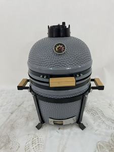 Barbecue <span class=keywords><strong>Kamado</strong></span> <span class=keywords><strong>Mini</strong></span> d'intérieur/extérieur en acier inoxydable 304, <span class=keywords><strong>Kamado</strong></span> Joe Parilla <span class=keywords><strong>Grill</strong></span> portable 15 pouces sans fumée avec chariot et commande tactile - Product Image 5