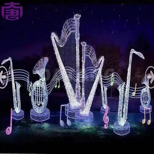ไฟคริสต์มาสรูปทรงเครื่องดนตรี LED พร้อมดนตรีสำหรับตกแต่งงานแต่งงาน - Product Image 5