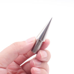 कस्टम पीतल cnc m6 m8 स्टेनलेस ठोस स्पीकर स्पाइक्स फीट एल्यूमीनियम एनोडिज़्ड ब्लैक स्पाइक हाइफी स्पीकर के लिए - Product Image 5