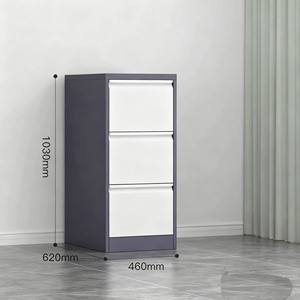 <span class=keywords><strong>Meuble</strong></span> <span class=keywords><strong>de</strong></span> bureau moderne en métal avec 3 tiroirs, prix bas, armoire à dossiers en acier pour la maison, l'école, l'hôpital et l'atelier - Product Image 1