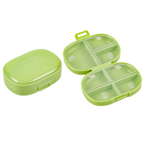 Caja portátil para almacenamiento de medicamentos, 7 compartimentos, sellado con cierre a presión a prueba de polvo para viajes y viajes de negocios - Product Image 1