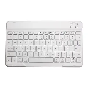 Keyboard Tablet iOS Android Bluetooth nirkabel, dengan lampu belakang 10 inci bahasa portabel kustom untuk iPad Samsung Levovo Tablet